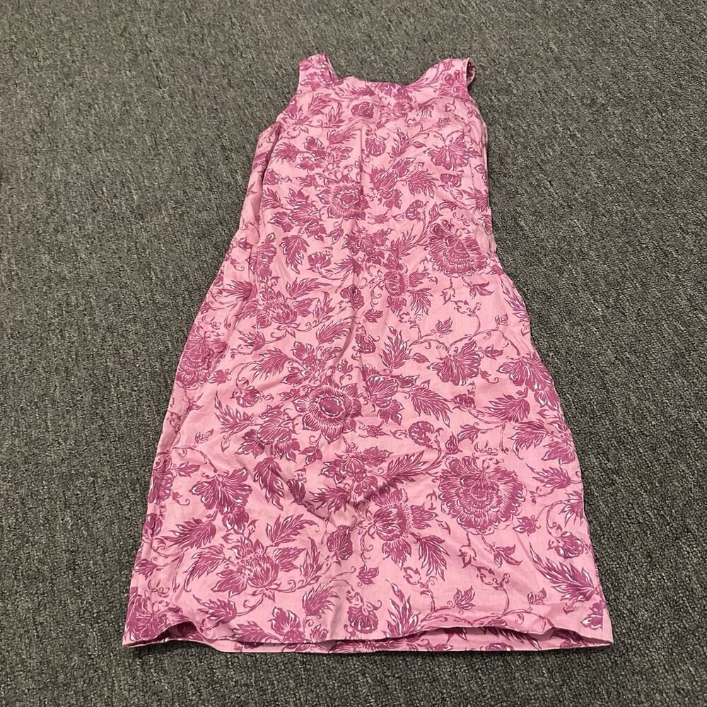 Charter Club sleeveless pink floral shift dress Size 2P